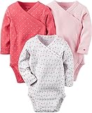 Carter's Baby Girls' Long Sleeve Side-snaps Bodysuits, 9 Months by Carter's