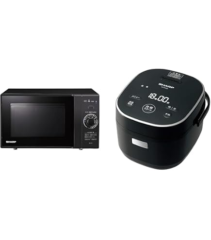 新生活 家電2点セット 炊飯器2021年製＋電子レンジ Amazon.co.jp: 【新生活家電2点セット】 ダークカラー配色 電子レンジ