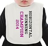 Horizontal Running Champion Slogan ネクタイを有する有機ビブ Medium