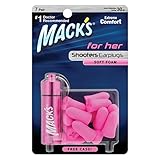 MACK'S 猟銃用 耳栓 女性用 7ペア 容器付 ピンク 30dB Item # 4793