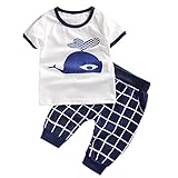 Cutelove 子供服 Tシャツ 半袖 Tシャツ＆パンツ 上下セット ショートパンツ 動物柄 ベビー 男の子 夏 可愛い