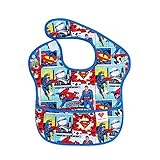 【ノーブランド品】スーパービブ（食事用防水ビブ） お食事エプロン 防水 袖なし 保育園 お食事用防水ビブ 女の子 男の子 ベビーロンパース (I)