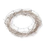 大地農園 フラワー資材 らくらくリース・22cm 白 DO77602-010