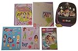 Lego Friends Purple Insulated Lunch Kit, 2 Sticker Sheets, Folder, Subject Notebook & Magazine [並行輸入