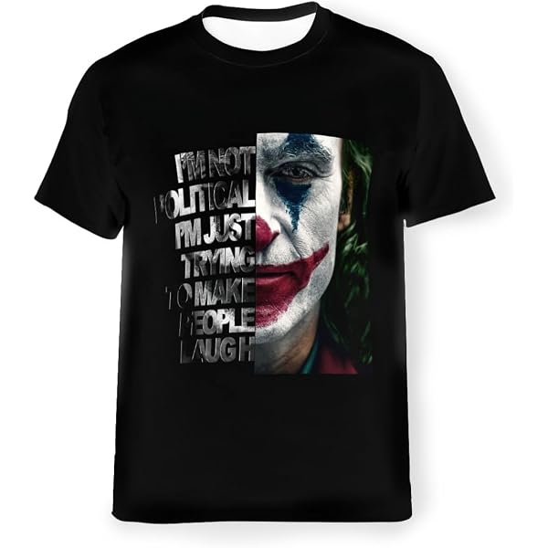 Amazon HDCSUN 映画 ジョーカー JOKER ホアキン・フェニックス Tシャツ プリントTシャツ 夏服 トップス 半袖 無地 通気性 ファッション ゆったり 男女兼用 Tシャツ・カットソー 通販