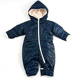 (ファンファン) FUN fun カバーオール ロンパース ジャンプスーツ ベビー 新生児 ネイビー 男女共用 70 - 80cm