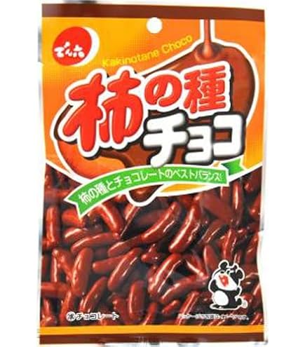 Amazon.co.jp: でん六 Eサイズ 柿の種チョコ 34g×10袋 : 食品・飲料