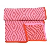 Kahswere Baby Blanket, 33 x 40, Diamond Pink Raspberry & Cherry Red by Kahswere