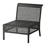 【IKEA/イケア】KUNGSHOLMEN 1人掛けソファ 屋外用, ブラックブラウン