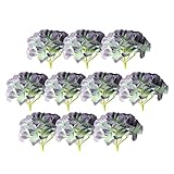 Fenteer 10本全18種　シルクの花　フラワーヘッド　結婚式　インテリア飾り　ホーム飾り　ウェディング　造花　花芸用品　アジサイ　 - コイグリーン, 説明したように