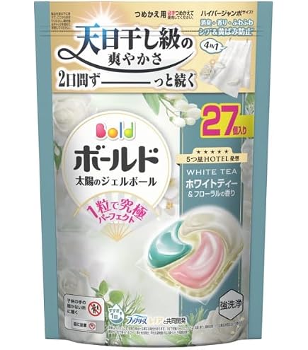Amazon | 【セット品】ボールド 洗濯洗剤 ジェルボール 4in1 ホワイト