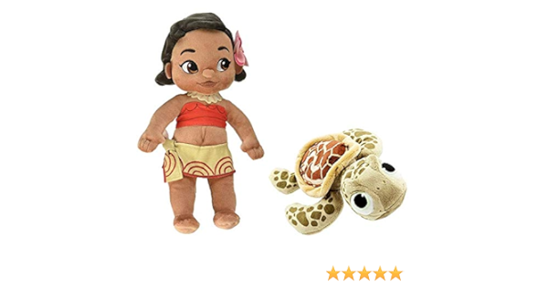 Amazon Co Jp Dis Animators モアナとベビー亀のぬいぐるみ おもちゃ