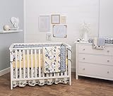 Yellow Tulip 4 Piece Crib Bedding Set - Coverlet, Skirt, Bumper, Yellow Sheet by Balboa Baby