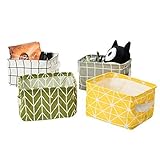 zonyon Miniストレージバスケット、折り畳み式のストレージビン、ストレージキューブ、バスケット、かわいいNursery Organizer forキッズ、ベビー、デスク、棚、メイクアップ、キー