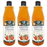 アップルサイダービネガー 純りんご酢 750ml ｘ3本 ニュージーランド産オーガニック 有機JAS認定 オーク樽熟成 マザー にごり酢 酢酸菌