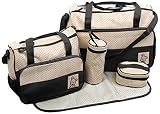 TechnoTec Multi-Function Baby Diaper Nappy Bag/Mummy Changing Set Handbag (Black) by TechnoTec