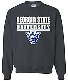 NCAA Georgia State Panthersバーロゴクルーネックスウェットシャツ、XXL、DarkHeather