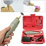 GOCHANGEミニルーター 彫刻/削り出し/研磨/汚れ落とし 豊富な付属品 ケース付き 彫刻機電動工具セットDIYホビー