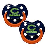 Chicago Bears Glow in Dark 2-Pack Baby Pacifier Set - NFL Infant Pacifiers by Baby Fanatic [並行輸入品]