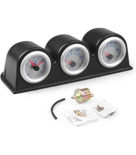 Amazon | 油圧計 SIFTON オイルプレッシャーゲージキット 60PSI