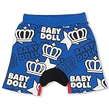 BABYDOLL（ベビードール） ディズニー ロゴ王冠総柄ショートモンキーパンツ 子供服 ベビー 90cm ロイヤルブルー