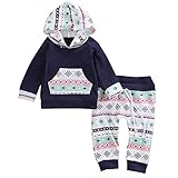 Tovadoo 子供服 男女共用 パーカー＋ズボン セットアップ 幾何学模様 アート調 長袖 秋冬 可愛い ファッション パーティー 保育園 旅行