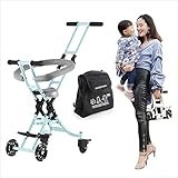 BBCT3001-S[1年保証]360°ユニバーサルホイール 4輪ベビーカー 収納や持ち運びに便 2-7歳から 3.2kg超軽量 耐荷重50kg 全4色 子供用トロリー 高さ調整可能 折り畳んだら 小