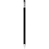 MUJI 無印良品 木軸六角シャープペン・消しゴム付 黒 芯径0.5mm 61415826