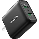 UGREEN USB 充電器 36W 2ポート【デュアルQC3.0ポートPSE認証済み 折り畳み式】ACアダプター 急速充電 iPhone 13/13 mini、 iPhone 13 Pro/13 Pro Max、iPhone 12/11、iPhon