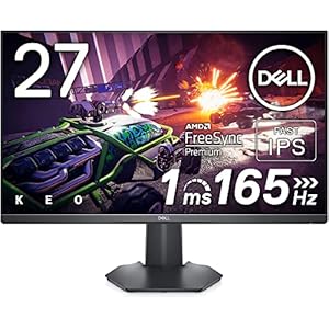 Dell G2722HS 27インチ ゲーミングモニター (3年間無輝点交換保証/FPS向き/フルHD/Fast IPS非光沢/DP・HDMIx2/高さ・傾き調節/1ms/165Hz/NVIDIA G-SYNC Compatible/AMD FreeSync Premium)