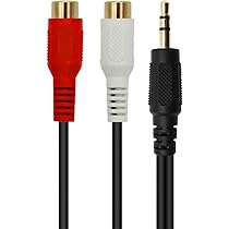 Amazon.co.jp: RCAステレオオーディオビデオオスAUXケーブルへの3.5 mm