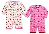 春秋物【I lovePaPa&Mama】アイラブパパ&ママアイラブ&ハート柄Tオールカバーオールロンパース 70cm 本体ピンク