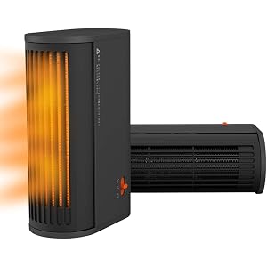 【2020最新改良版】 電気ファンヒーター 小型 ファンヒーター セラミックヒーター 首振り 2秒速暖 横/縦両方置き…