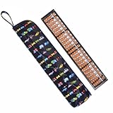 楽しく計算おしゃれそろばんセット(木製・23桁)　世界の乗り物大図鑑（ネイビー）　日本製　N5707620