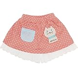【本体綿100%】2016年 夏物 UZUCHAT ウズチャット 天竺 スカート風アップリケ ３分丈パンツ UZULAND ウズランド サーモンピンク◇95cm