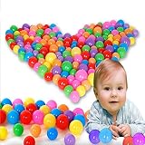 Seasky 200pcs Colorful Playballsソフトプラスチックピットボール楽しいボールBabysの子供