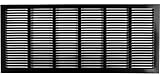 30 " x 20 "スチールReturnエアグリル – Sidewall and Cieling – HVACダクトカバー – ブラック[外側寸法31.75 " W x 21.75 " H ]