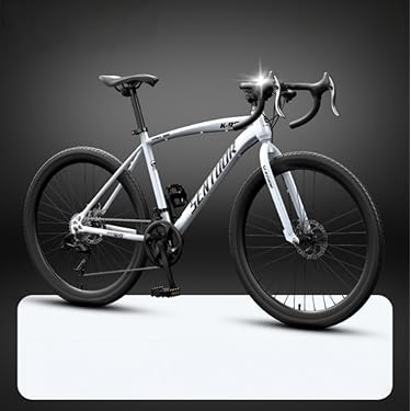 新品 ロードバイク 自転車 マウンテン ロード アウトドア ホワイト 送料込 Amazon.co.jp: ロードバイク - 自転車本体: スポーツ＆アウトドア