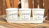 ShopXJ 多肉 植物 サボテン 寄せ植え 観葉植物 ガーデニング 植木鉢 下穴有 フラワーポット アレンジ 園芸 トレイ 付き (3個セット)