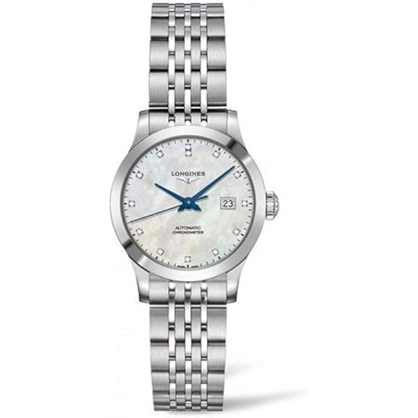 LONGINES ロンジン コンクエスト L3.701.4 腕時計 コンクエスト 自動巻、ステンレススティール、ブラック