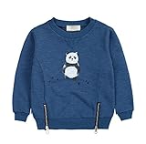 PANCY 子供服 春秋 長袖 Tシャツ トレーナー 丸い襟 キッズ 男の子 女の子 ベビー おしゃれ カジュアル ファッション 可愛い 動物 パンダ プリント 3色