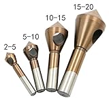 4 PC HSS M 35 ドリルビットテーパ穴カッタープレート皿頭ドリル面取りセット