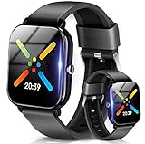 【2021最新版】スマートウォッチ 活動量計 全画面タッチスクリーン 1.54インチ大画面 歩数計 音楽制御 bluetooth 通話 消費