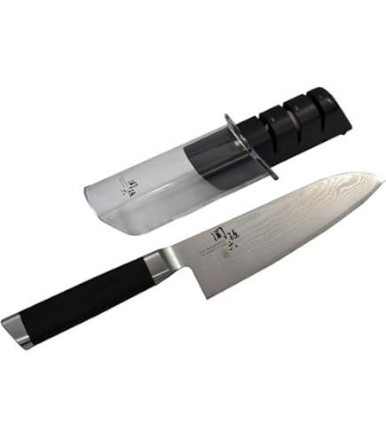 Amazon | 貝印 関孫六 ダマスカス 三徳 165mm AE-5200＆シャープナー