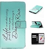 LG LS770 ケース Zeebox 手帳型ケース カード収納 横開き LG LS770 用 高品質 液晶保護 カバー 生涯補償付き (グリーン)