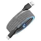 Mefold (1.5M-ブラック)USB Type-Cケーブル 絡み防止機能 USBタイプCケ_ーブル 60W/3A急速充電 PD技術対応 USB-Cケー_ブル 形状保持機能 Phone15/Pad Pro等usb a to c機器対応