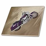 CT _ 4492タイルPicturingハーレーダビッドソン& # 174 ; Motorcycle 8-Inch-Ceramic ct_4492_3