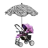 Seacan ベビーカー傘 ベビーカー用パラソル バギー 日傘 スタンド付け 傘立て付け UVカット 晴雨兼用 日差し 乳母車 お出かけ 紫外線に抵抗 360度 角度調節可 便利グッズ (レオパード)