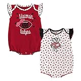 Gen 2 NCAA 新生児用 ロンパース 2枚セット ハート柄 18 Months レッド