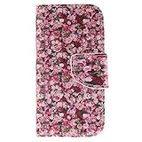 Samsung Galaxy S4 Mini ケース, UNEXTATI 手帳型ケース, Samsung Galaxy S4 Mini ケース カバー, 高品質 PUレザー 手帳型 ウォレット型 財布